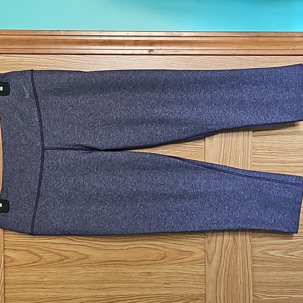 Nike dri - fit purple capri workout pants